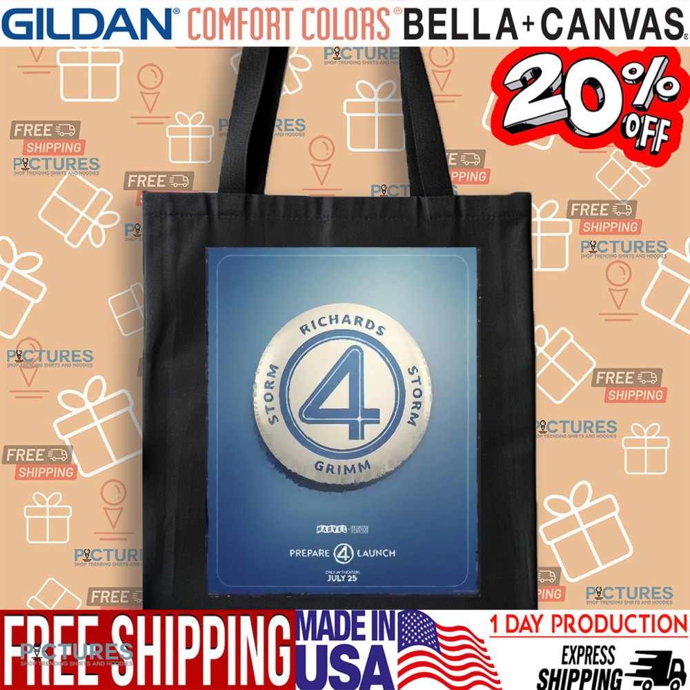 Marvel The Fantastic 4 Prepare 4 Launch Team Badge Poster 2025 Shirt