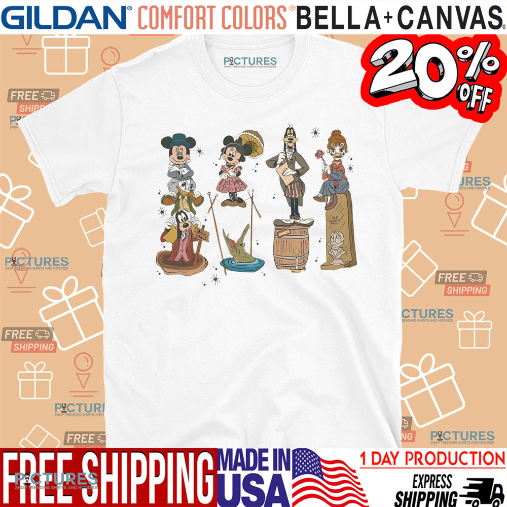 Mickey and Friends Haunted Mansion Stretching Room Shirt