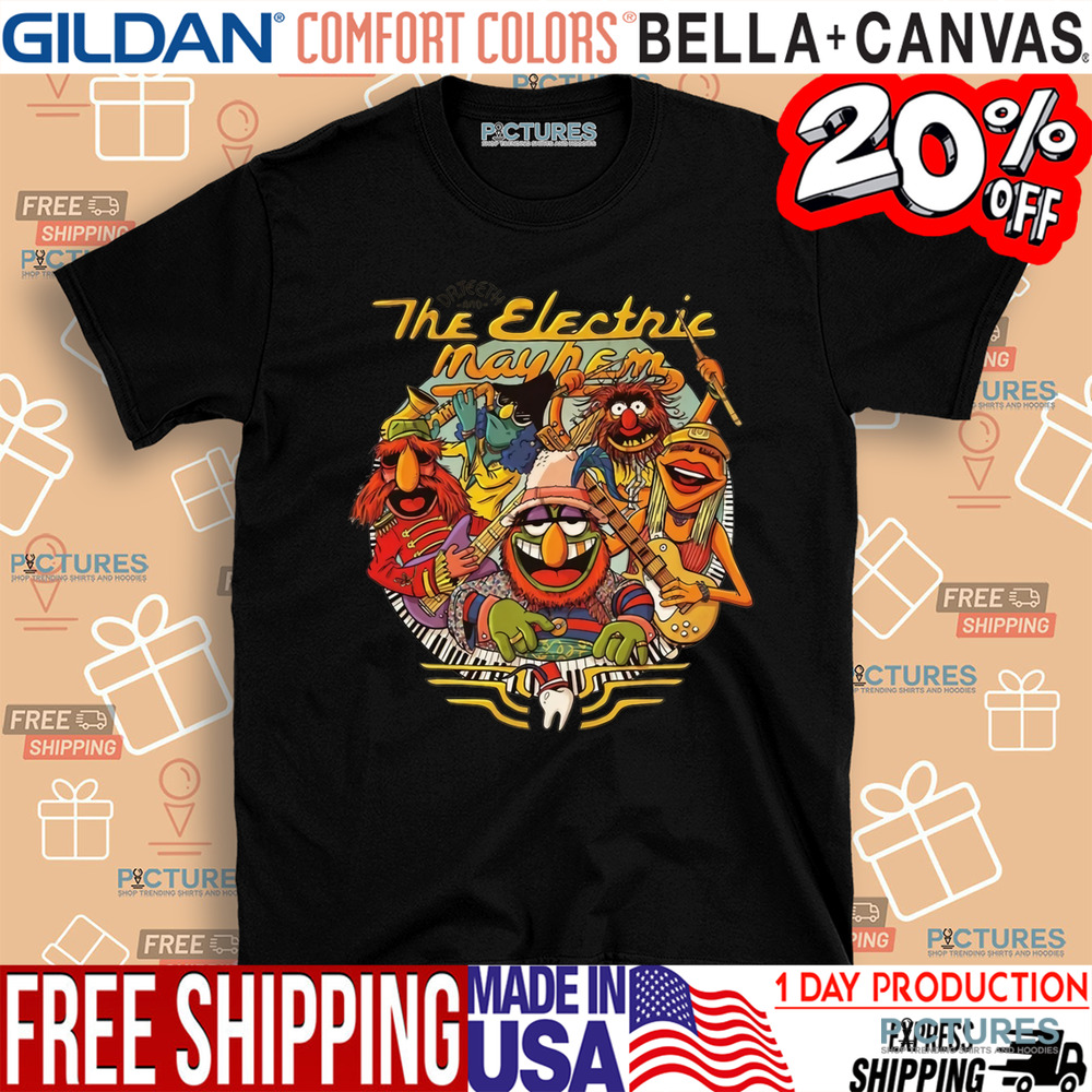 Muppets Animal Dr Teeth and The Electric Mayhem Poster Shirt