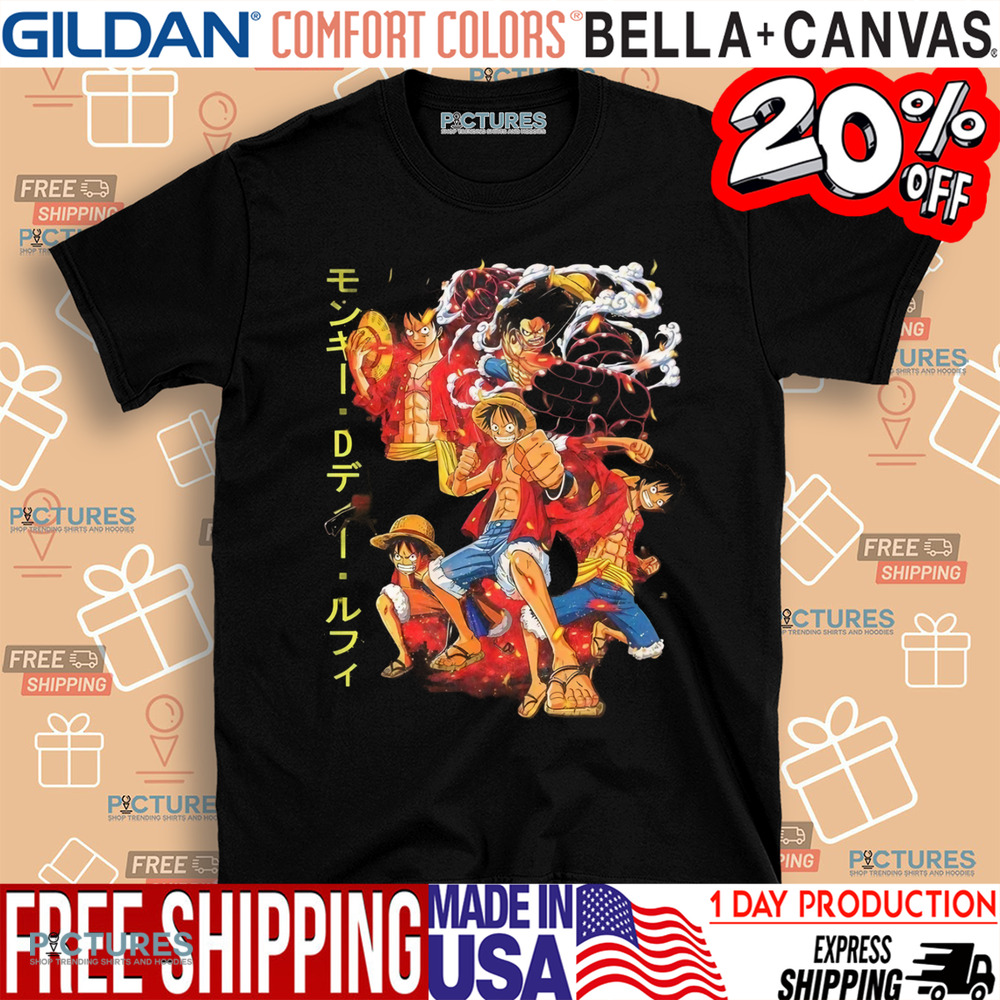 One Piece Luffy Captian Evolution Shirt
