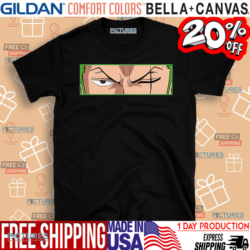 One Piece Roronoa Zoro Eyes Anime Shirt
