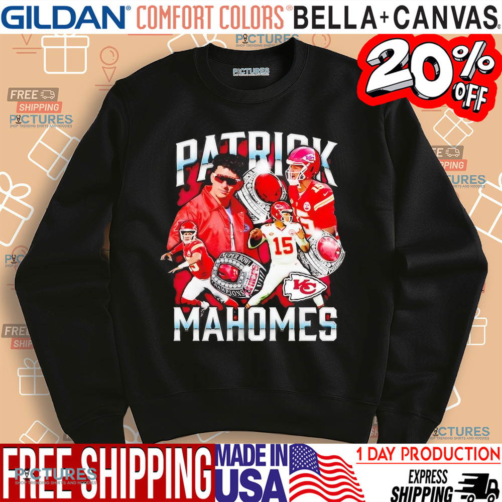 Patrick Mahomes notorious player Kansas City Chiefs super bowl champions shirt