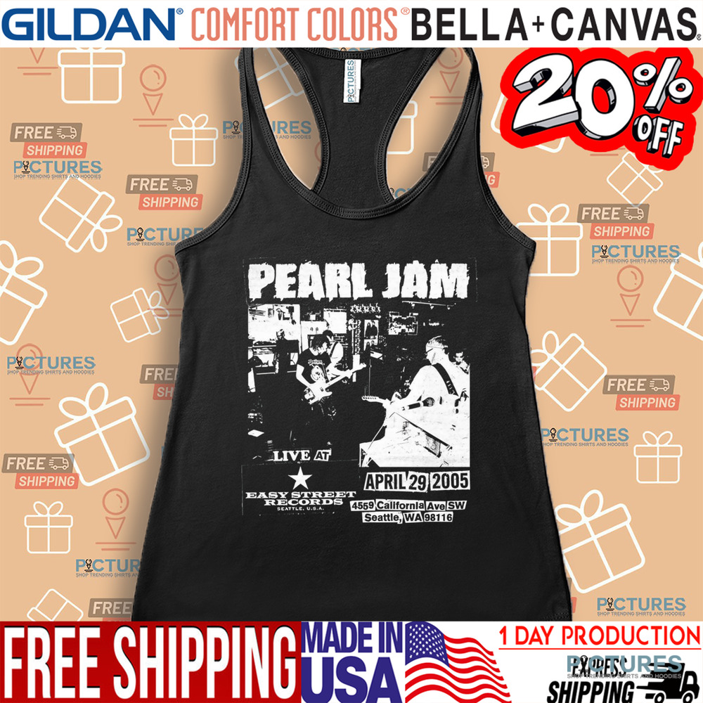Pearl Jam 20th Anniversary Show At Easy Street Record On April 29 2025 Shirt