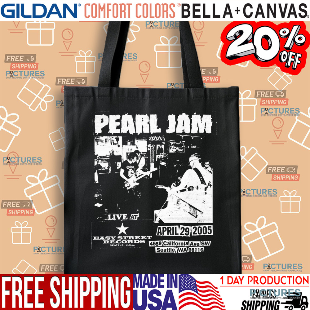 Pearl Jam 20th Anniversary Show At Easy Street Record On April 29 2025 Shirt