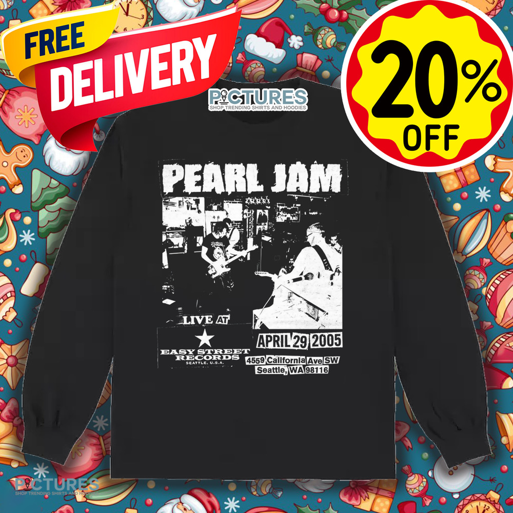 Pearl Jam 20th Anniversary Show At Easy Street Record On April 29 2025 Shirt