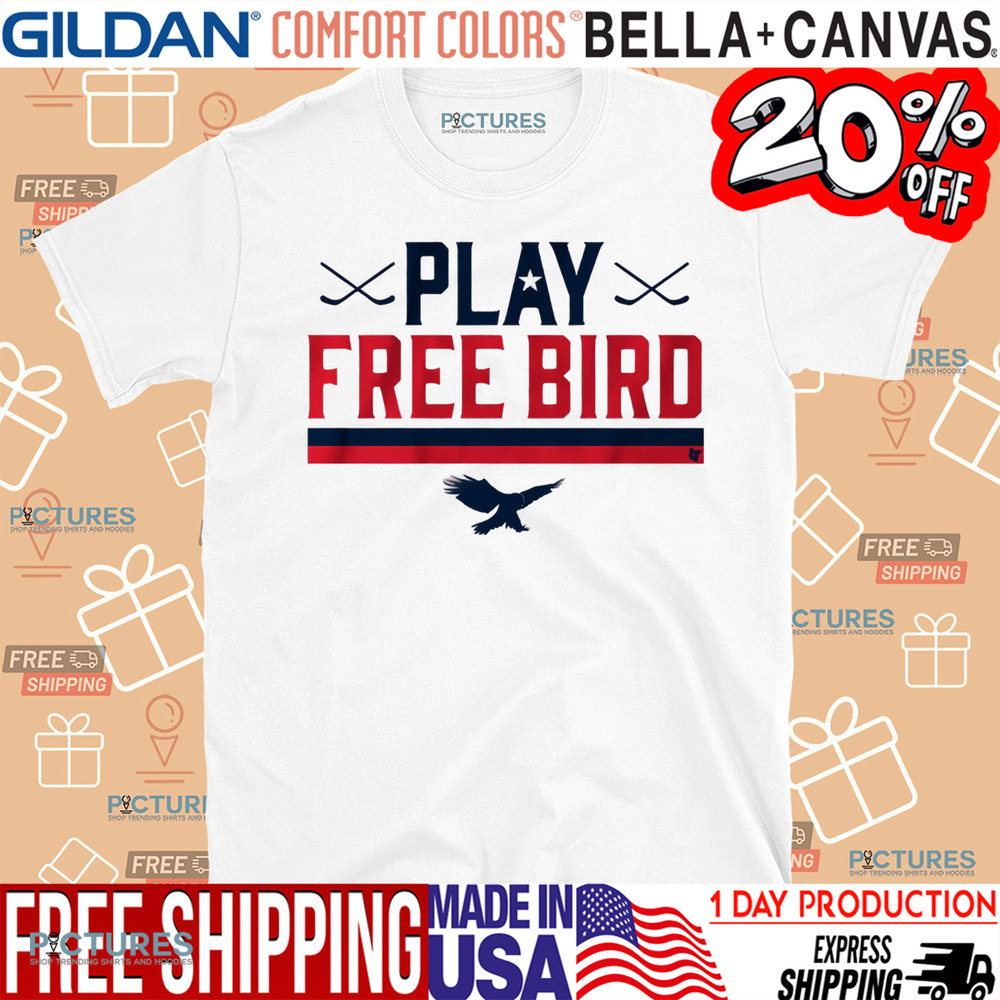 Play Free Bird American Hockey Shirt