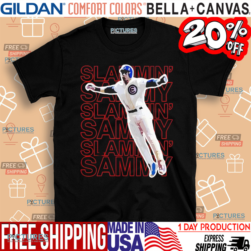 Sammy Sosa slammin’ sammy superstar Chicago Cubs shirt