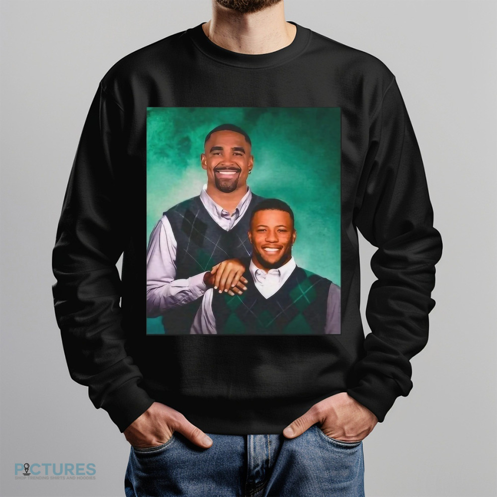 Saquon Barkley And Jalen Hurts Step Brothers Philadelphia Eagles Shirt Saquon Barkley And Jalen Hurts Step Brothers Philadelphia Eagles Shirt