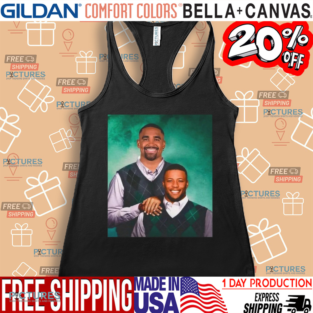 Saquon Barkley And Jalen Hurts Step Brothers Philadelphia Eagles Shirt Saquon Barkley And Jalen Hurts Step Brothers Philadelphia Eagles Shirt
