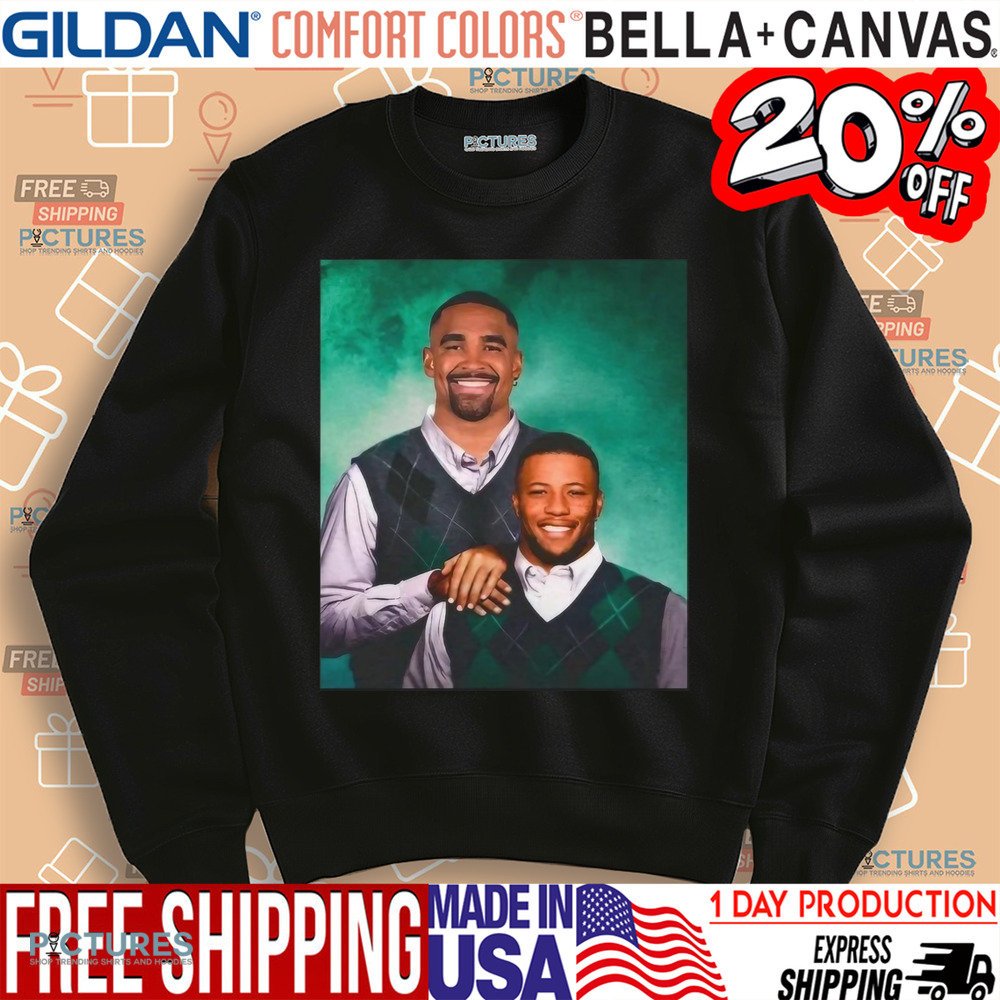 Saquon Barkley And Jalen Hurts Step Brothers Philadelphia Eagles Shirt Saquon Barkley And Jalen Hurts Step Brothers Philadelphia Eagles Shirt
