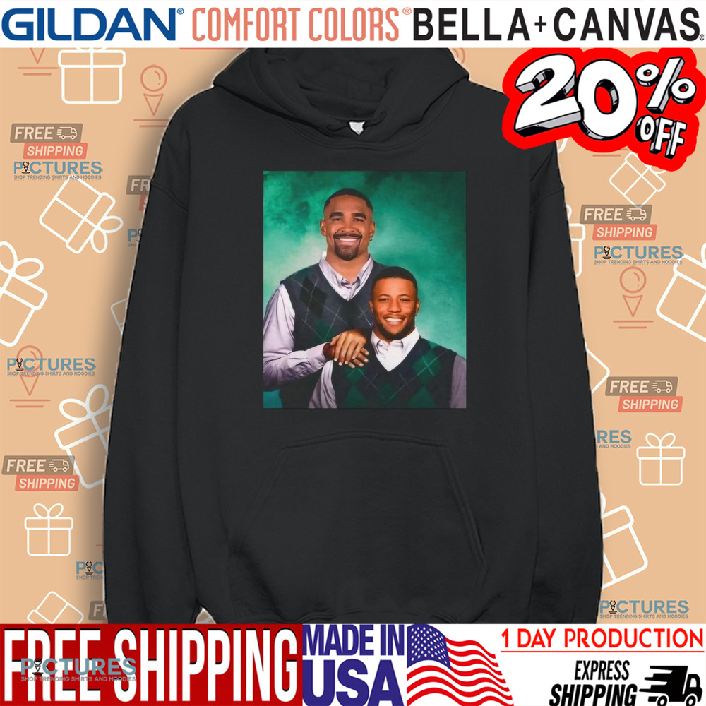 Saquon Barkley And Jalen Hurts Step Brothers Philadelphia Eagles Shirt Saquon Barkley And Jalen Hurts Step Brothers Philadelphia Eagles Shirt