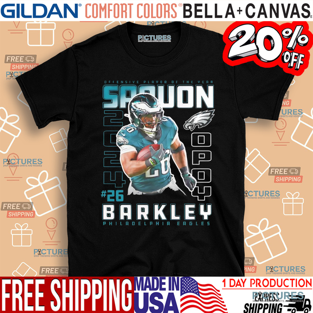 Saquon Barkley Philadelphia Eagles 2024 Offensive Player of the Year shirt
