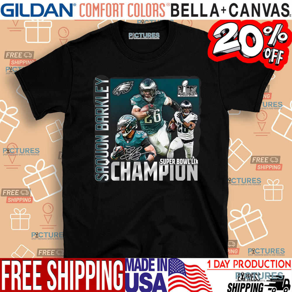 Saquon Barkley Philadelphia Eagles Super Bowl LIX Champions Shirt