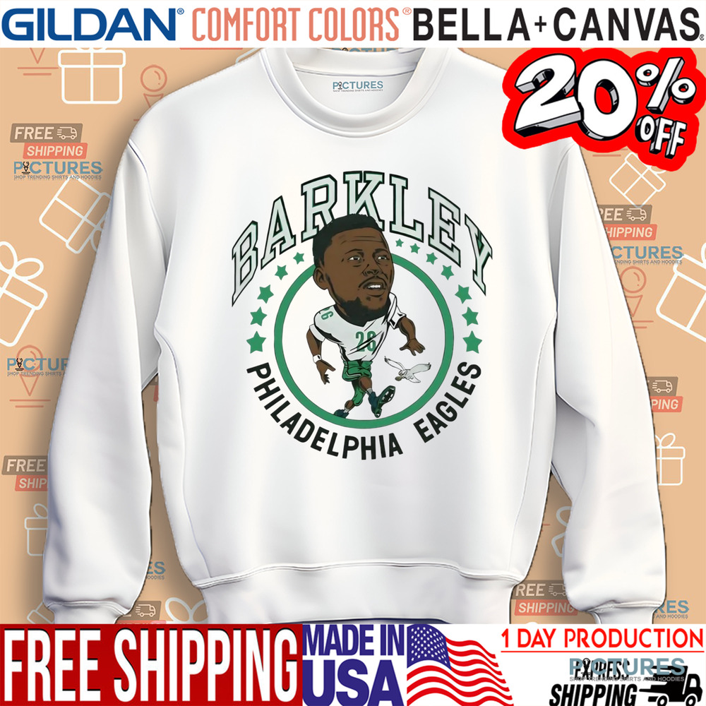 Saquon Barkley Philadelphia Eagles logo caricature vintage shirt