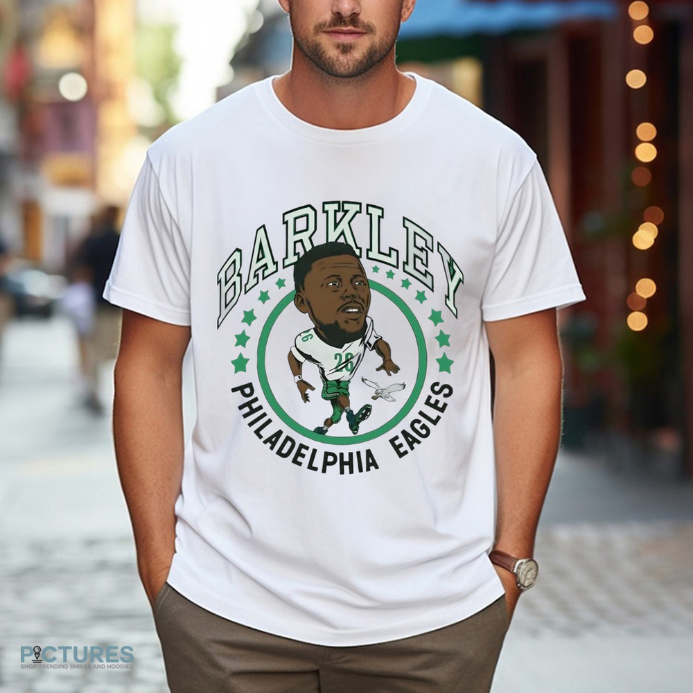 Saquon Barkley Philadelphia Eagles logo caricature vintage shirt