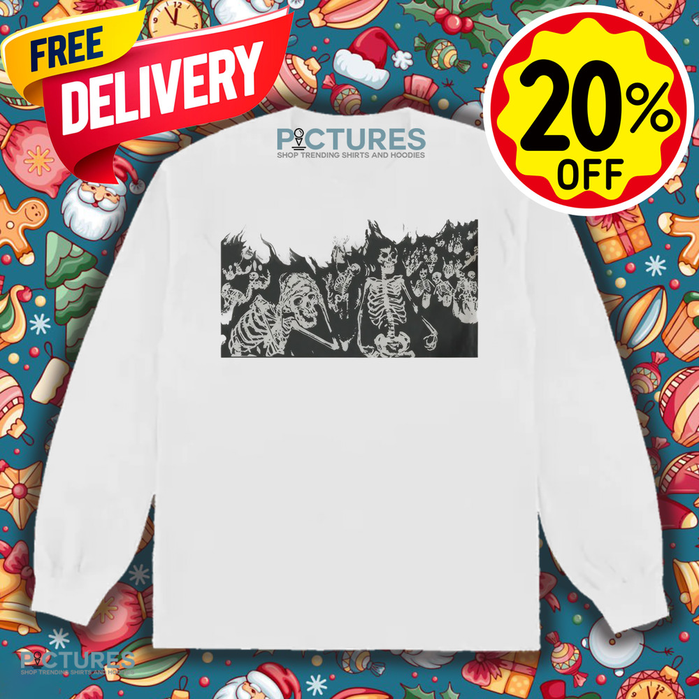 Skeletons On Fire Vintage 90s Graphic Shirt