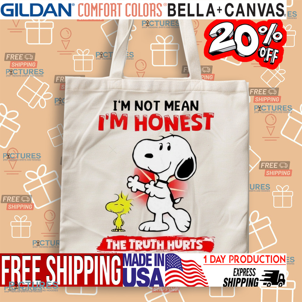 Snoopy I’m not mean I’m honest the truth hurts here’s a band-aid shirt