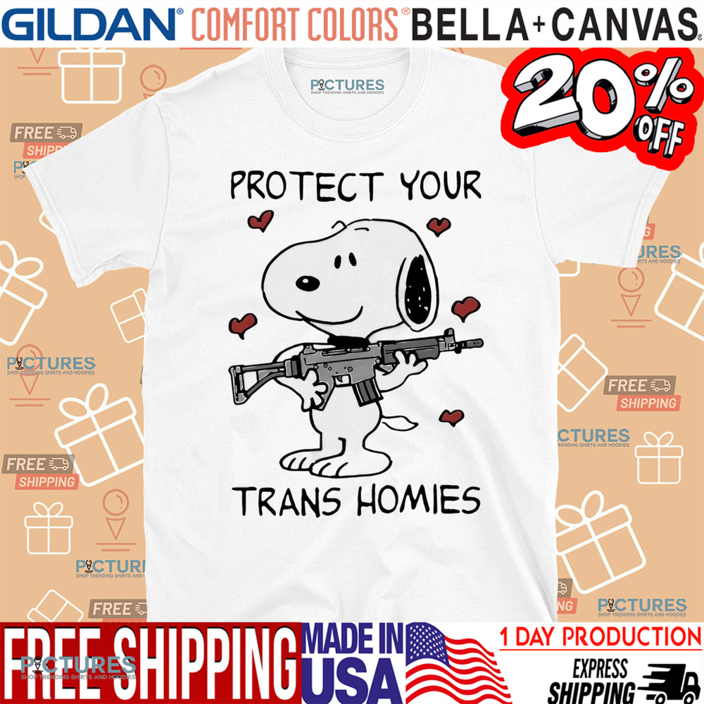 Snoopy Peanuts protect your trans homies shirt