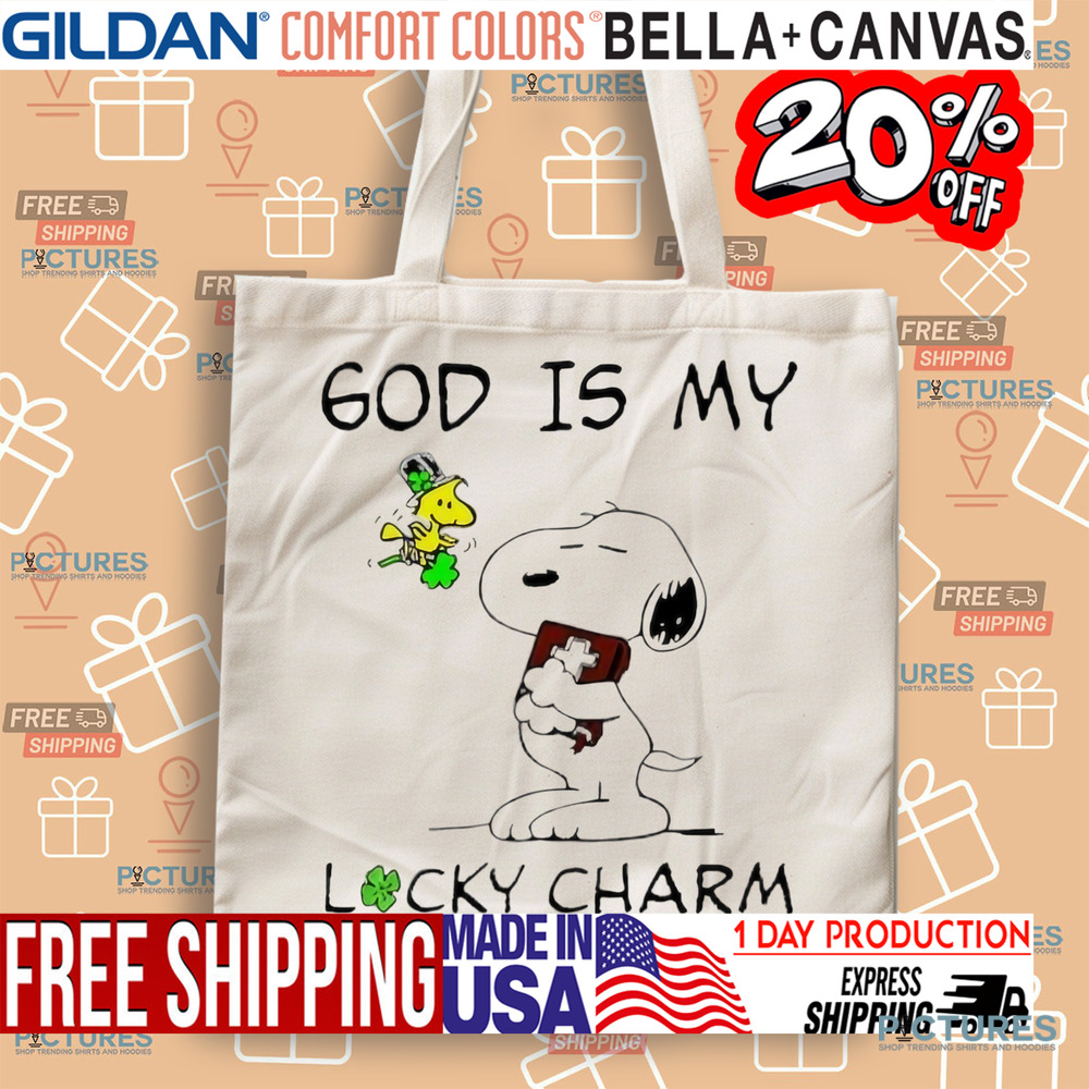 Snoopy and Woodstock St. Patrick’s Day God is my lucky charm shirt