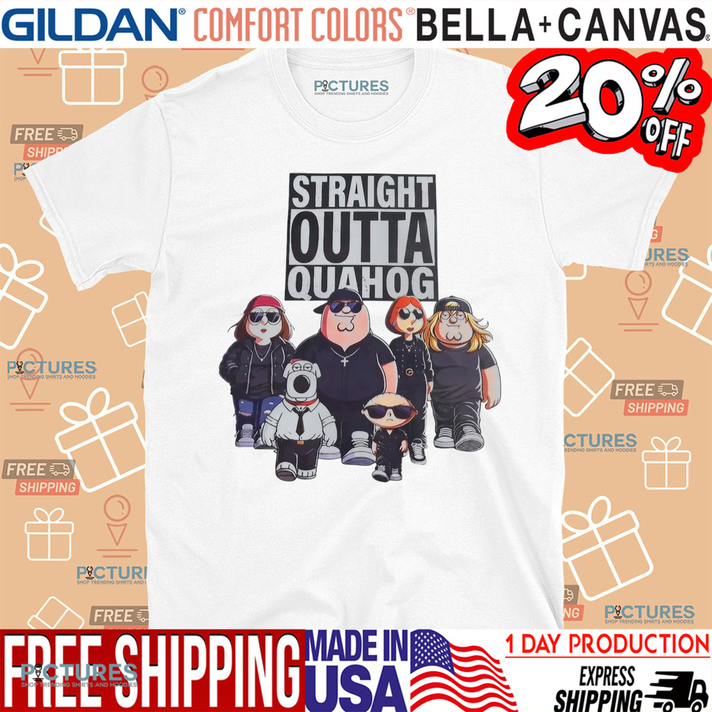 Straight Outta Quahog Cartoon Shirt
