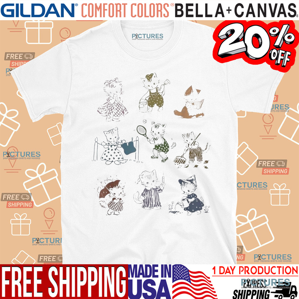 Tattoo Cat Retro Shirt