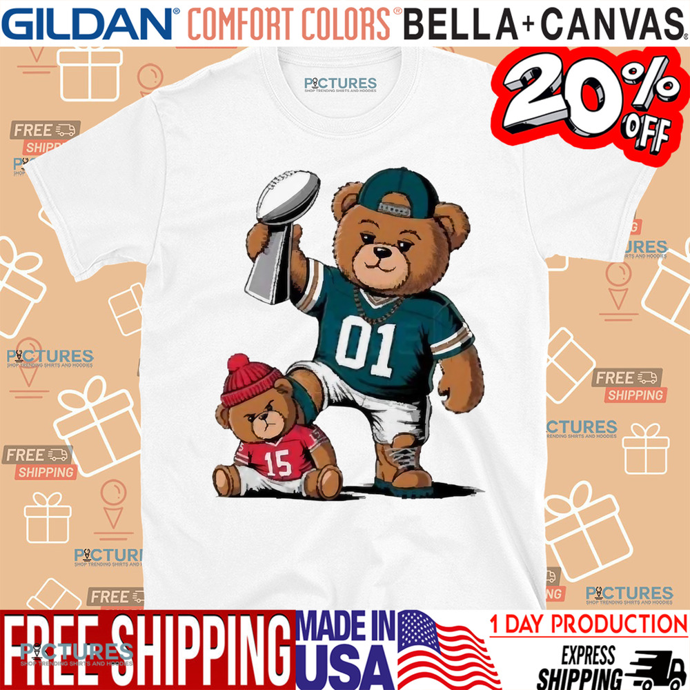 Teddy Eagles Stomp On Teddy Chiefs Super Bowl Lix Champions 2025 Shirt