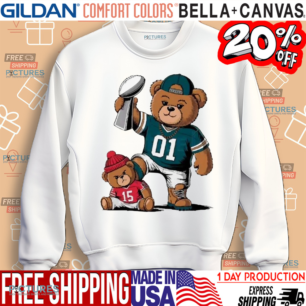 Teddy Eagles Stomp On Teddy Chiefs Super Bowl Lix Champions 2025 Shirt