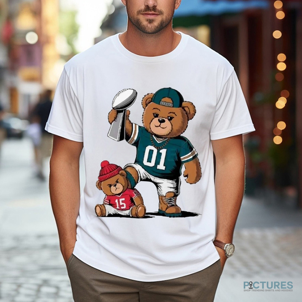 Teddy Eagles Stomp On Teddy Chiefs Super Bowl Lix Champions 2025 Shirt