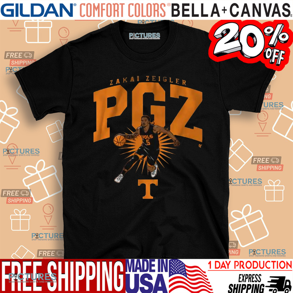Tennessee Basketball Zakai Zeigler PGZ 2025 shirt