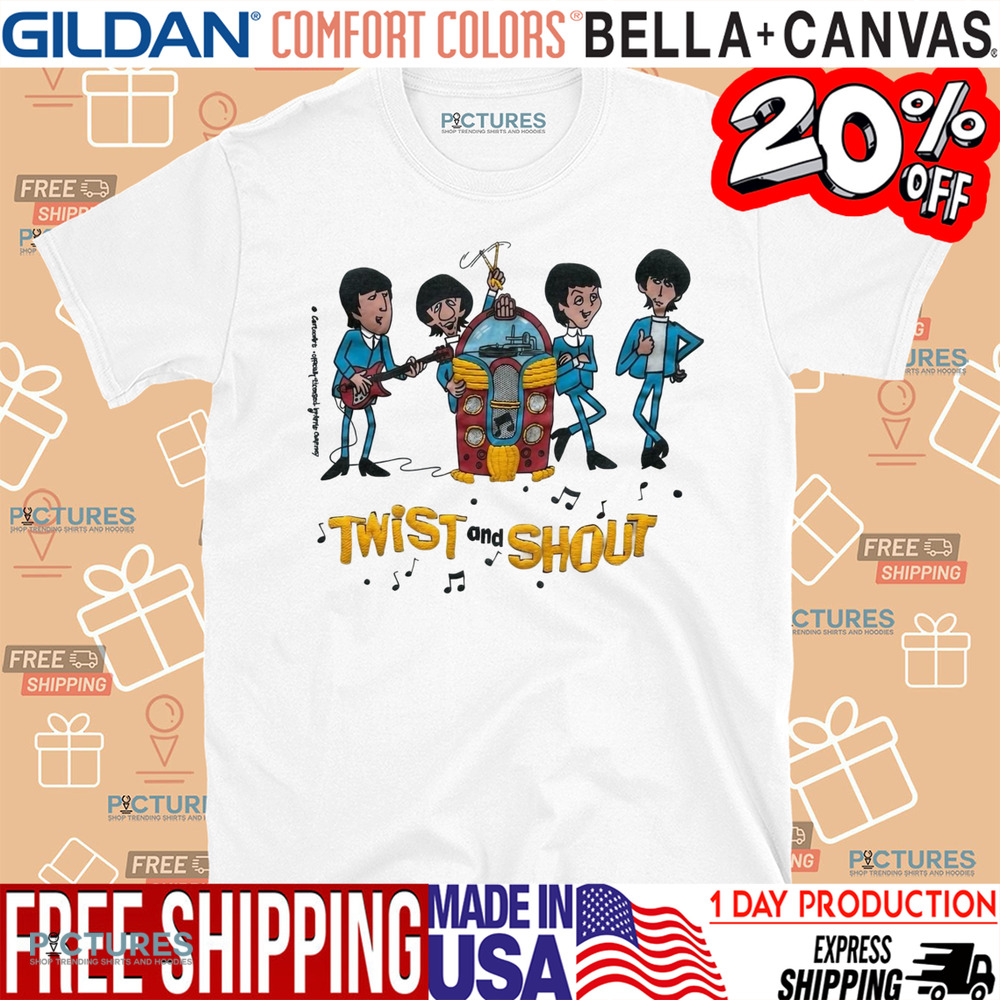 The Beatles 1987 Twist and Shout Cartoon Shirt