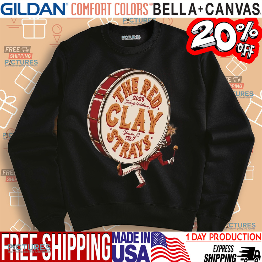 The Red Clay Strays Feb 7 2025 At Township Auditorium In Columbia Sc Tour Shirt The Red Clay Strays Feb 7 2025 At Township Auditorium In Columbia Sc Tour Shirt