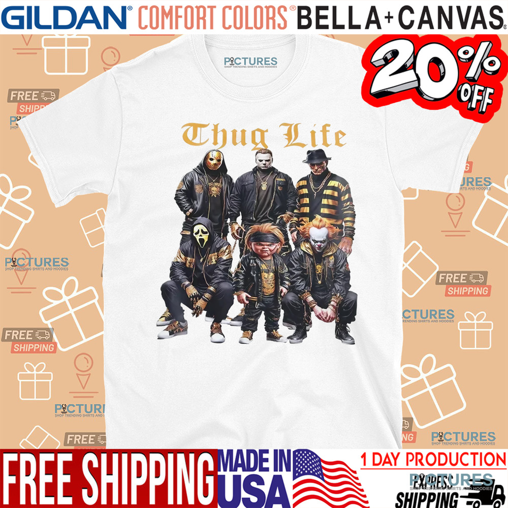 Thug Life Horror Legends Spooky Halloween Kings Shirt