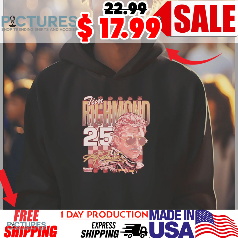 Tim Richmond no 25 Illustration Hendrick signature vintage shirt