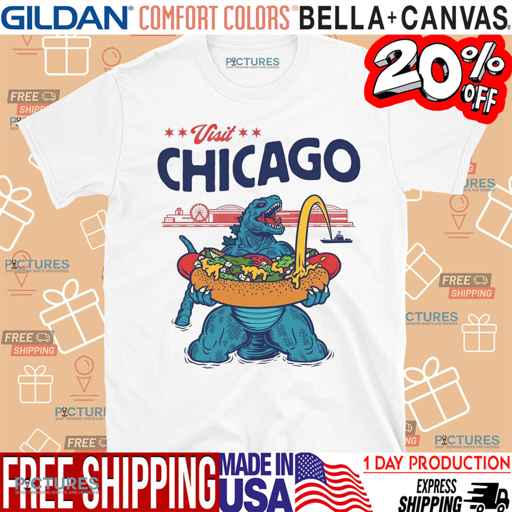 Visit Chicago Godzilla Shirt