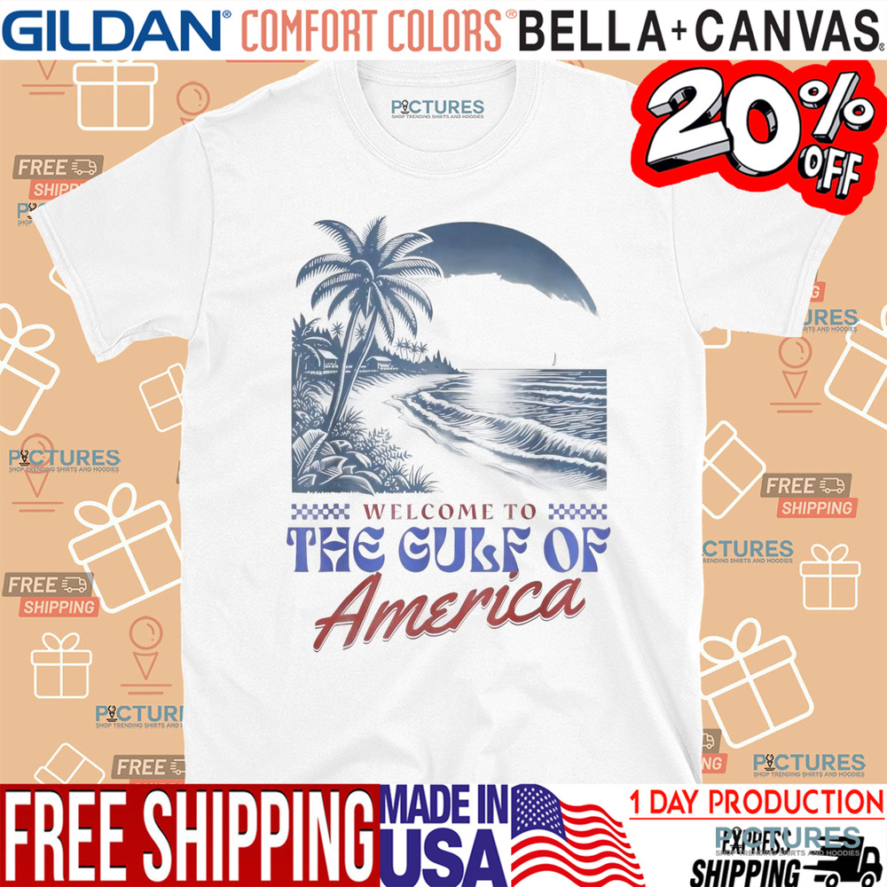 Welcome To America's Gulf Retro Vintage Beach Shirt