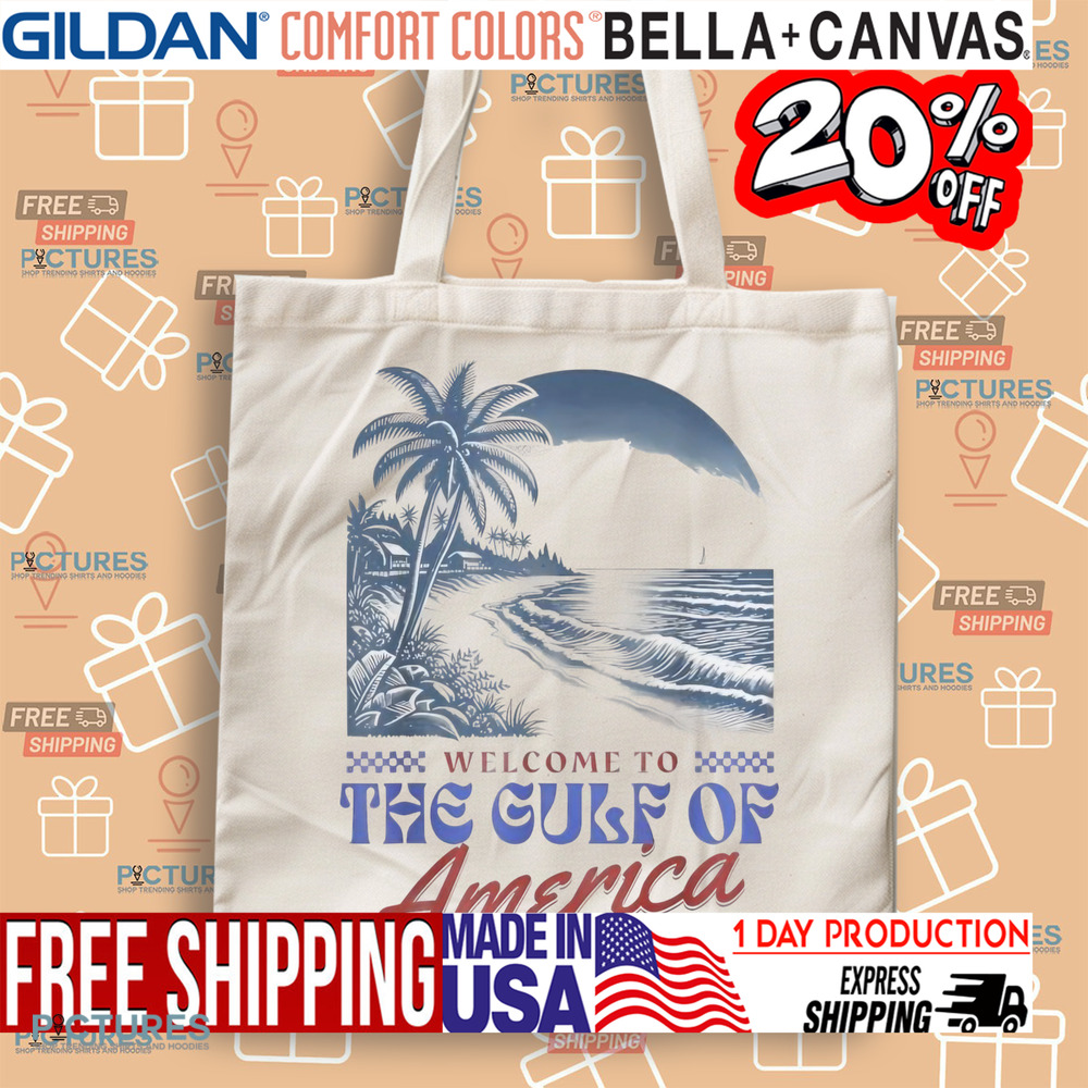 Welcome To America's Gulf Retro Vintage Beach Shirt