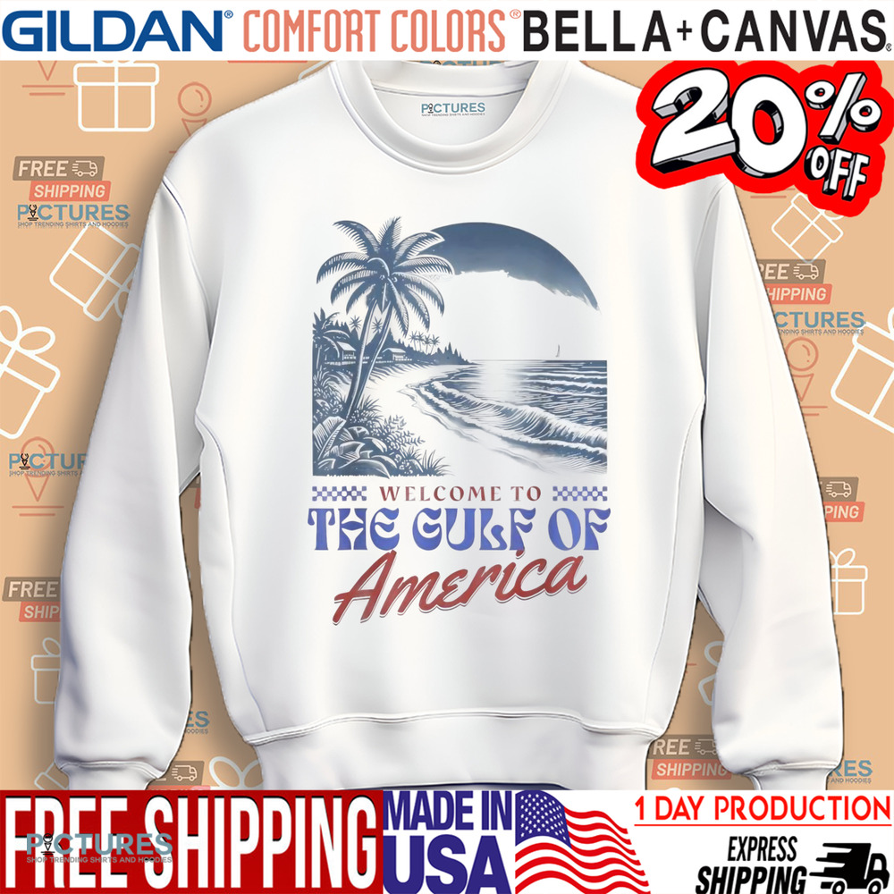 Welcome To America's Gulf Retro Vintage Beach Shirt