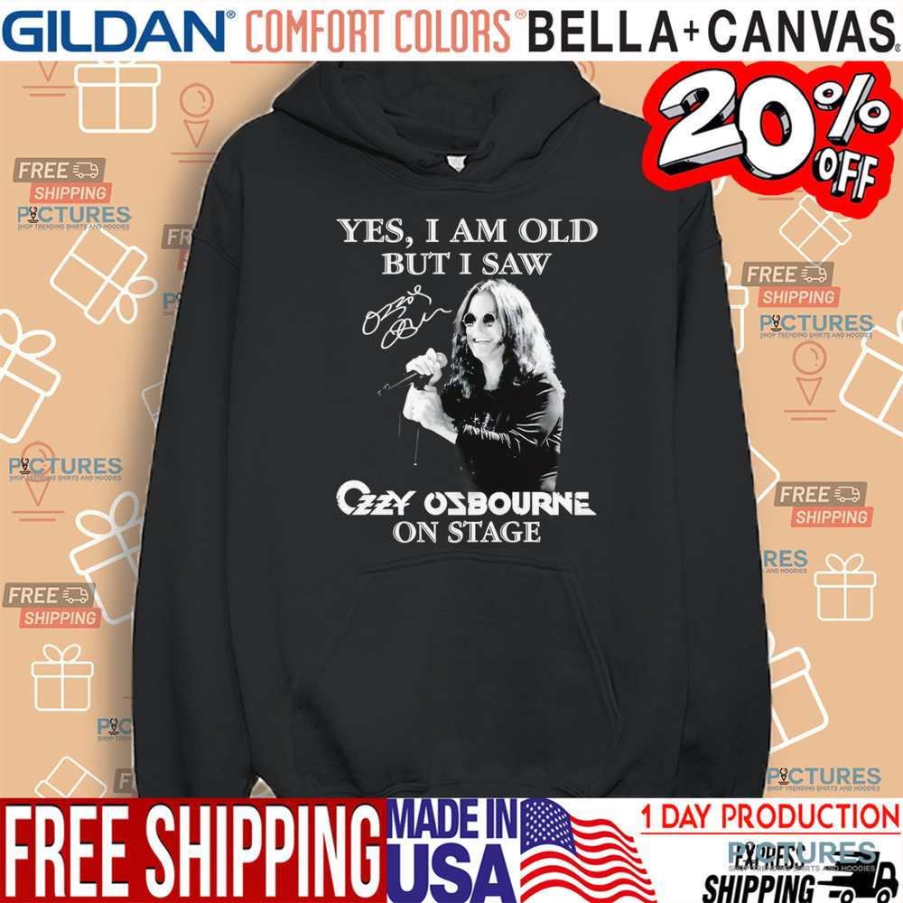 Yes I am old but I saw Ozzy Osbourne on stage shirt