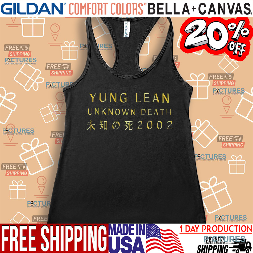 Yung Lean Unknown Death 2002 Album Tour Shirt Yung Lean Unknown Death 2002 Album Tour Shirt