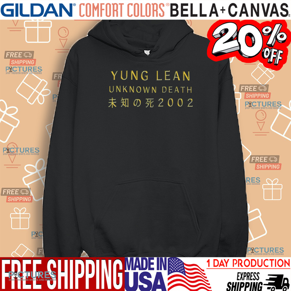 Yung Lean Unknown Death 2002 Album Tour Shirt Yung Lean Unknown Death 2002 Album Tour Shirt