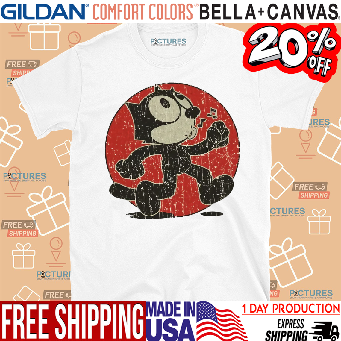 Felix The Cat Keep Walking Shirt