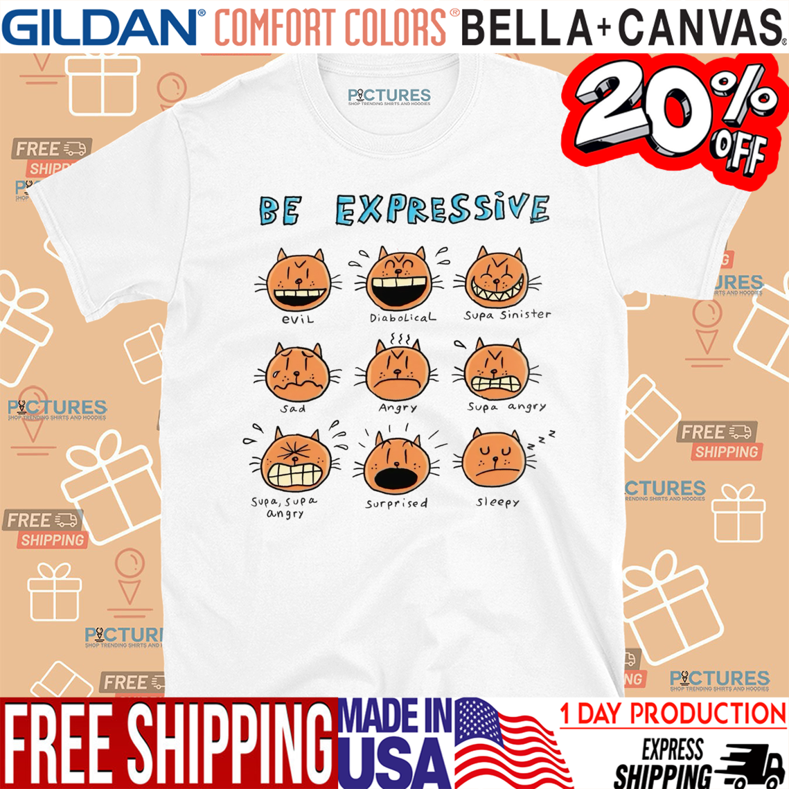 Be Expressive Petey The Cat Shirt
