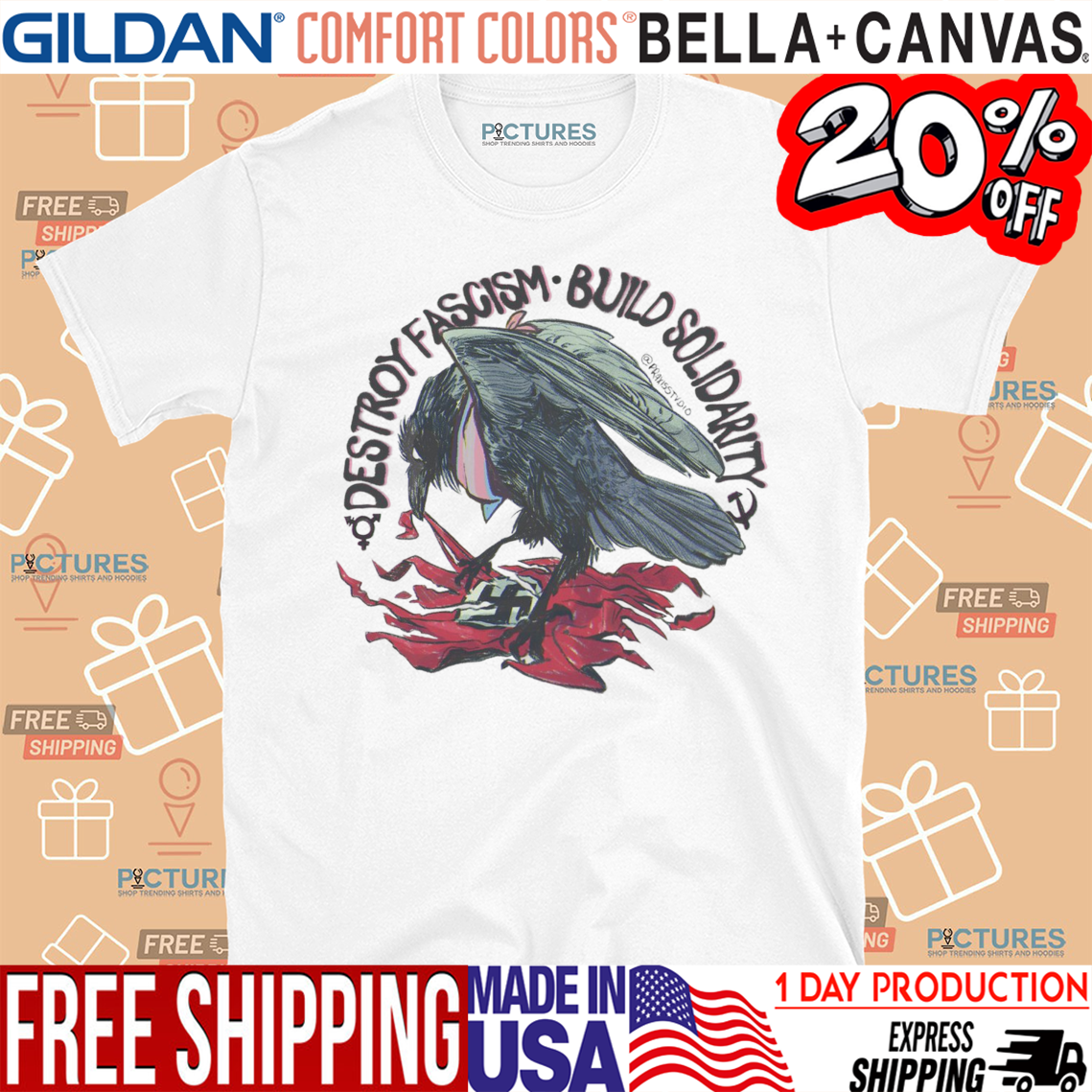 Destroy Fascism Build Solidarity Shirt