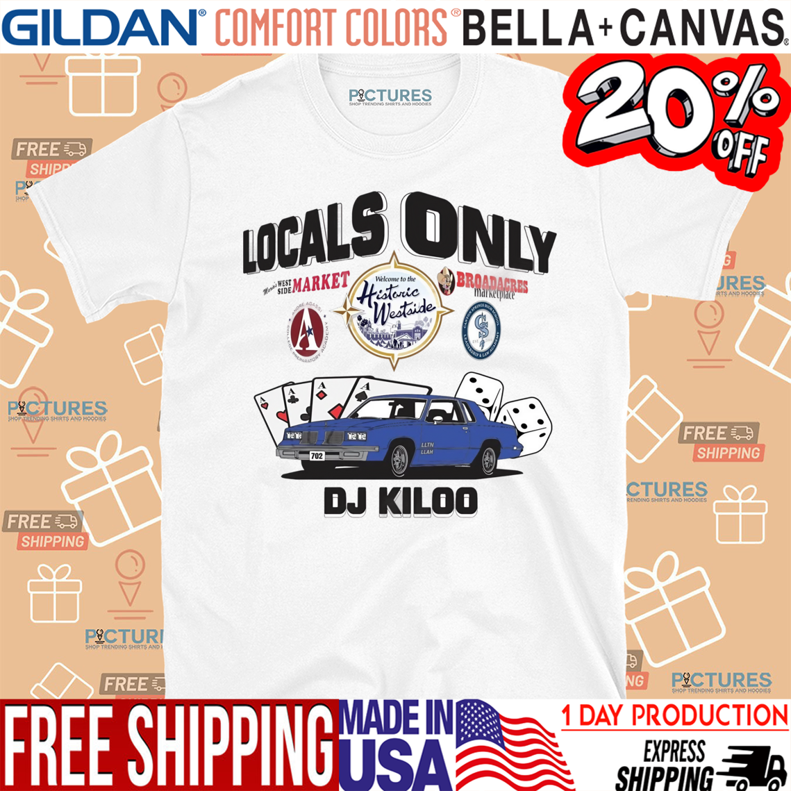 Locals only DJ Kiloo welcome to the historic westside shirt