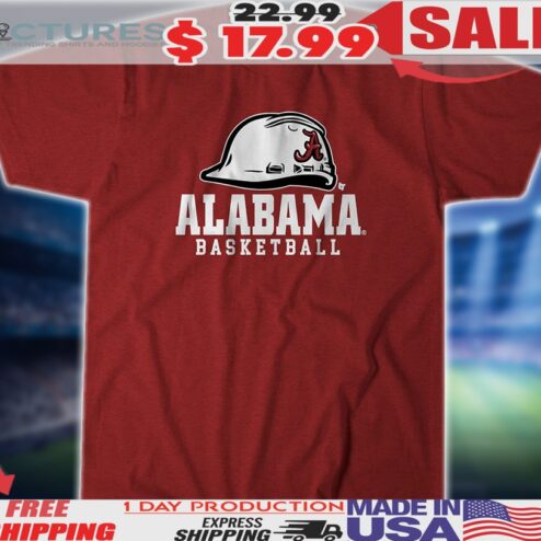 Alabama Crimson Tide Basketball Hard Hat Shirt