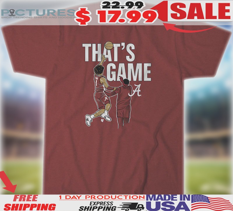 Alabama Crimson Tide Men's Basketball Mark Sears That's Game Shirt