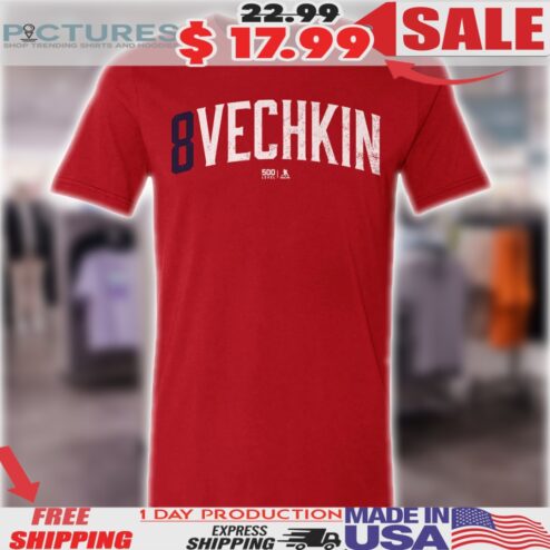 Alex Ovechkin Number 8 Name Number NHL Shirt