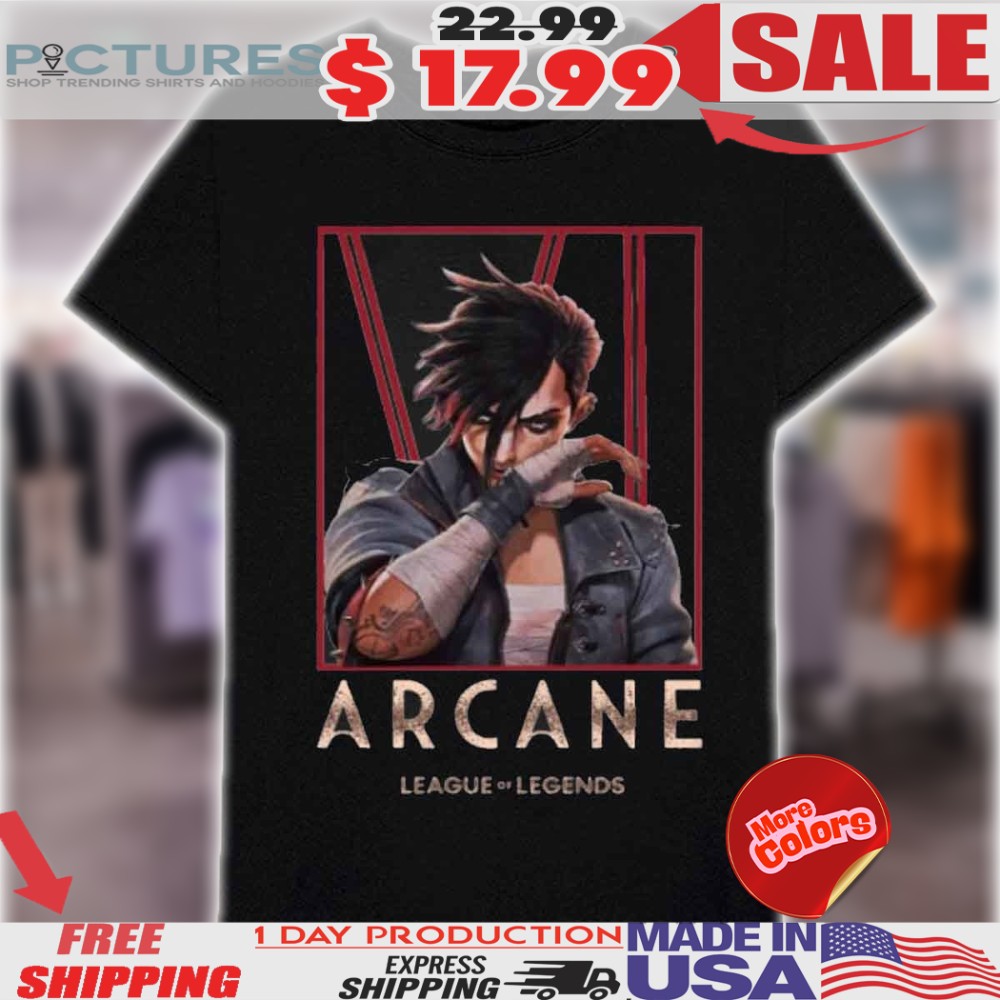 Arcane League Of Legends Vi Dark Wash Shirt