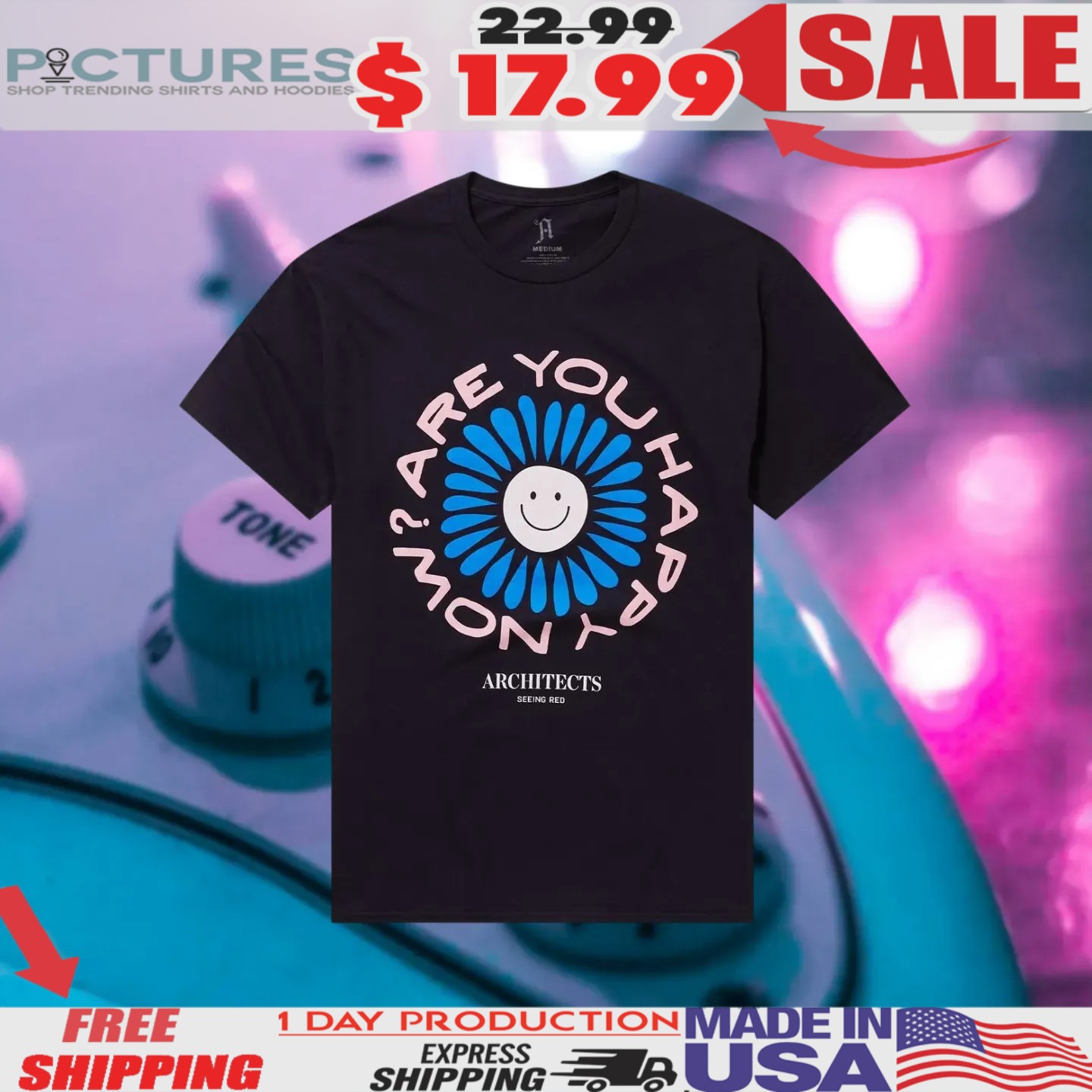 Architects Are You Happy Now Flower Icon Shirt