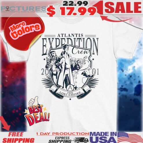Atlantis Expedition Crew 2001 The Lost Empire Disney cartoon shirt